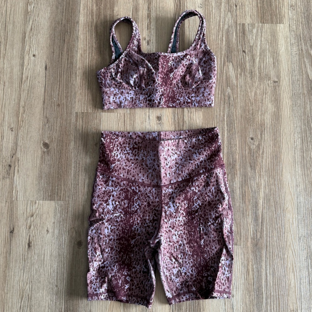 MICHI Sports Bra and Shorts Set in Size S/M